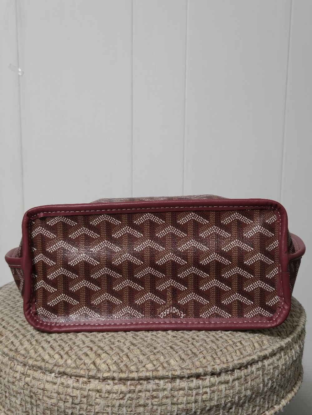 New Mini A Style Burgundy Tote Bag - Picture 11 of 12